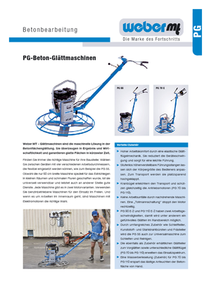 Zacieraczki samojezdne weber mt PG 90