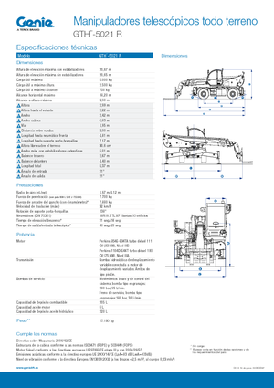 Ładowarka teleskopowa obrotowa Genie GTH 5021 R