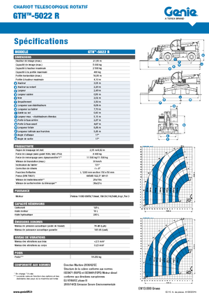 Ładowarka teleskopowa obrotowa Genie GTH 5022 R