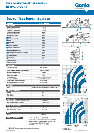 Ładowarka teleskopowa obrotowa Genie GTH 5022 R
