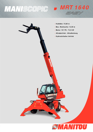 Ładowarka teleskopowa obrotowa Manitou MRT 1640 Easy