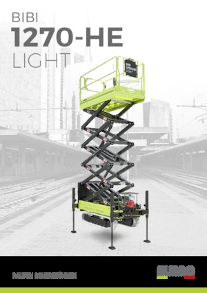 Gąsiennicowe podnośniki nożycowe Almac Bibi 1270-HE 