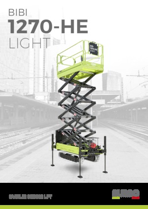 Gąsiennicowe podnośniki nożycowe Almac Bibi 1270-HE 