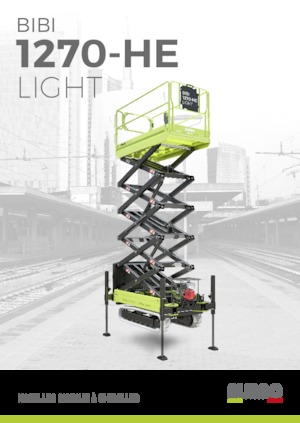 Gąsiennicowe podnośniki nożycowe Almac Bibi 1270-HE 