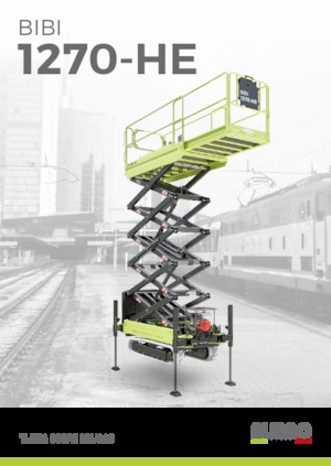 Gąsiennicowe podnośniki nożycowe Almac Bibi 1270-HE 
