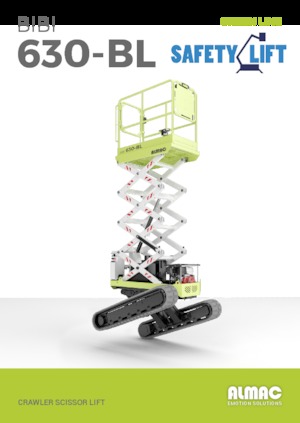 Gąsiennicowe podnośniki nożycowe Almac Bibi 630-BL 