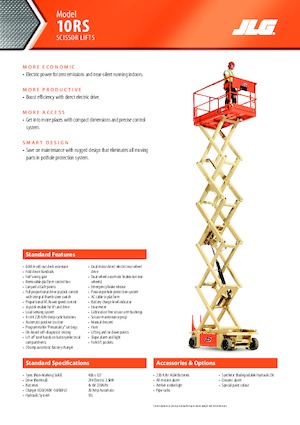 Kołowe podnośniki nożycowe JLG 10RS