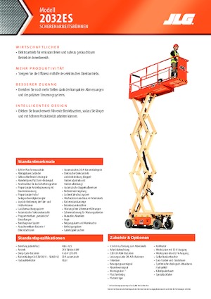 Kołowe podnośniki nożycowe JLG 2032ES