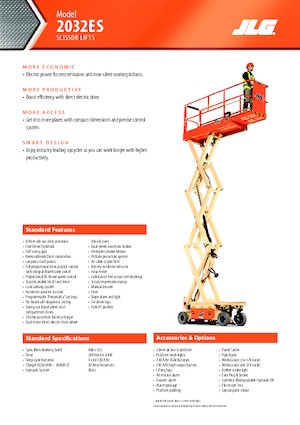 Kołowe podnośniki nożycowe JLG 2032ES