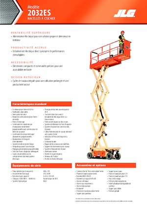 Kołowe podnośniki nożycowe JLG 2032ES