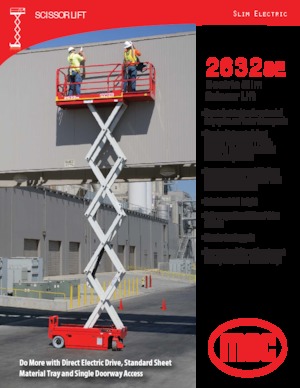 Kołowe podnośniki nożycowe MEC 2632SE