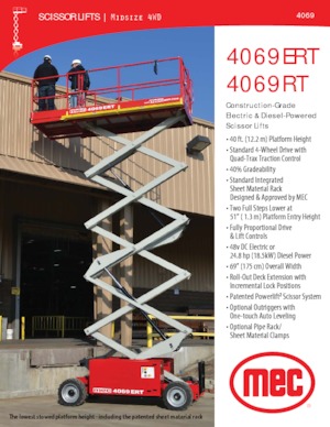 Kołowe podnośniki nożycowe MEC 4069RT