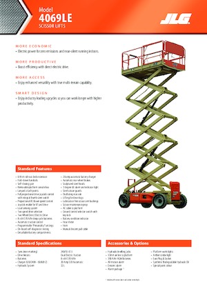 Kołowe podnośniki nożycowe JLG 4069LE