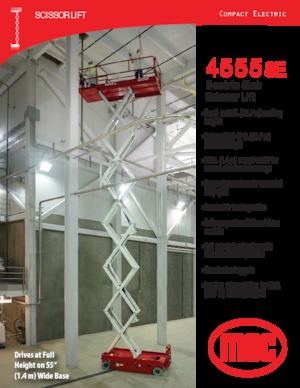 Kołowe podnośniki nożycowe MEC 4555SE