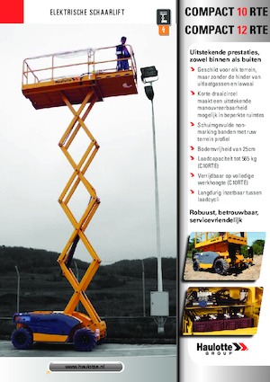 Kołowe podnośniki nożycowe Haulotte Compact 10 RTE