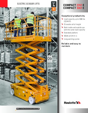 Kołowe podnośniki nożycowe Haulotte COMPACT 3347 E