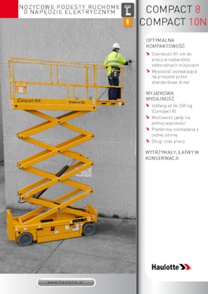 Kołowe podnośniki nożycowe Haulotte Compact 8N