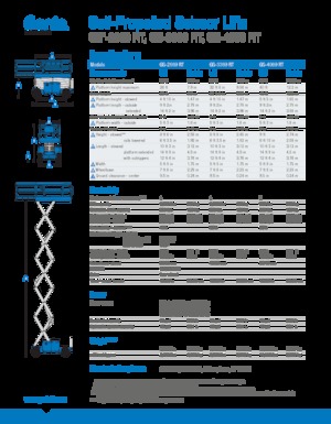 Kołowe podnośniki nożycowe Genie GS-3369 RT