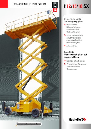 Kołowe podnośniki nożycowe Haulotte H15 SX