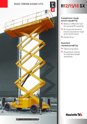 Kołowe podnośniki nożycowe Haulotte H15 SX