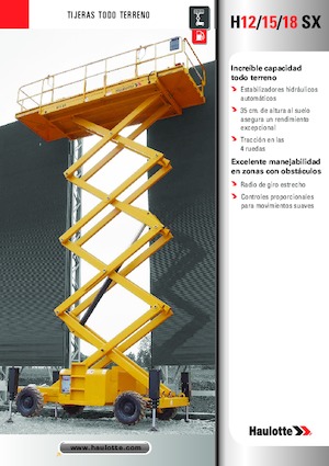 Kołowe podnośniki nożycowe Haulotte H15 SX