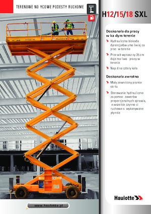 Kołowe podnośniki nożycowe Haulotte H18 SXL