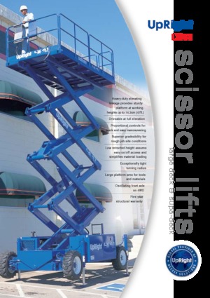 Kołowe podnośniki nożycowe UpRight LX 41 BE SD