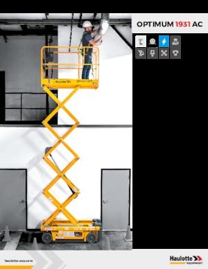 Kołowe podnośniki nożycowe Haulotte OPTIMUM 1931 AC