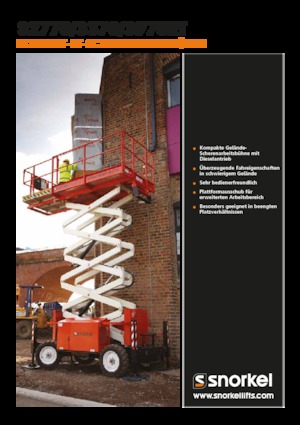 Kołowe podnośniki nożycowe Snorkel S2770RT
