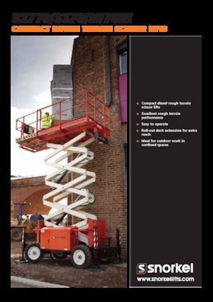 Kołowe podnośniki nożycowe Snorkel S2770RT