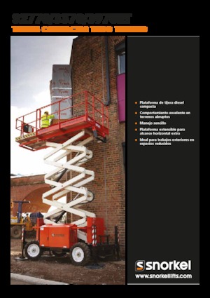 Kołowe podnośniki nożycowe Snorkel S2770RT