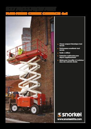 Kołowe podnośniki nożycowe Snorkel S2770RT