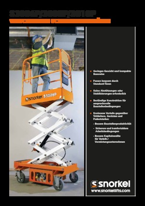 Kołowe podnośniki nożycowe Snorkel S3010P