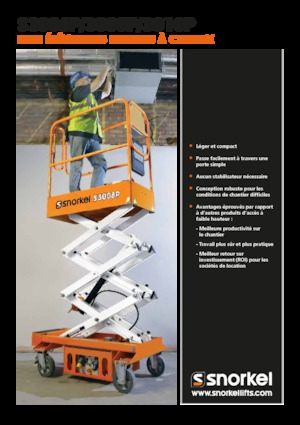 Kołowe podnośniki nożycowe Snorkel S3010P