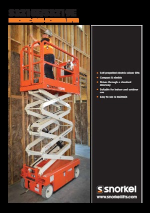 Kołowe podnośniki nożycowe Snorkel S3215E