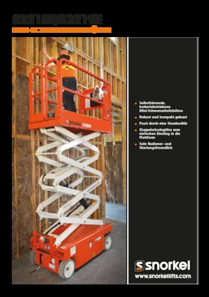 Kołowe podnośniki nożycowe Snorkel S3215E