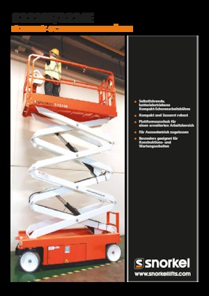 Kołowe podnośniki nożycowe Snorkel S3226E