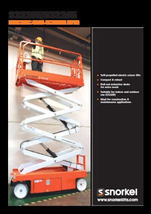 Kołowe podnośniki nożycowe Snorkel S3226E