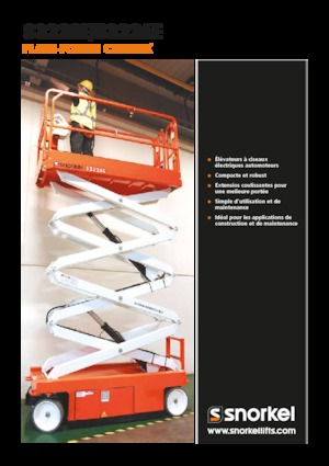 Kołowe podnośniki nożycowe Snorkel S3226E