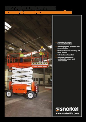 Kołowe podnośniki nożycowe Snorkel S3370BE