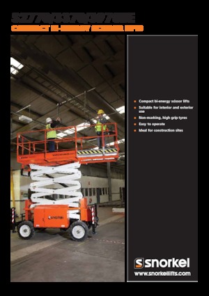 Kołowe podnośniki nożycowe Snorkel S3370BE