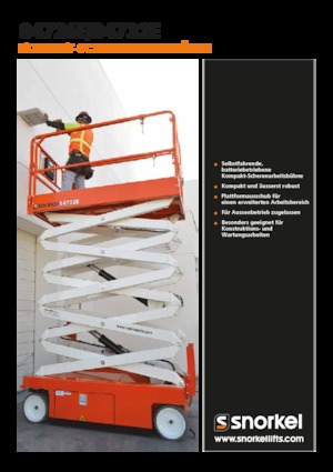 Kołowe podnośniki nożycowe Snorkel S4732E
