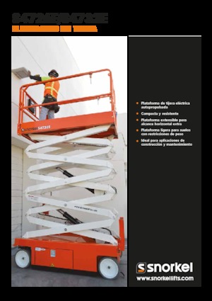 Kołowe podnośniki nożycowe Snorkel S4732E