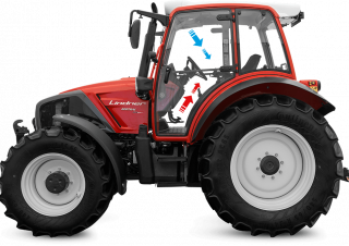 Traktory z napędem 4WD Lindner Geotrac 104 ep