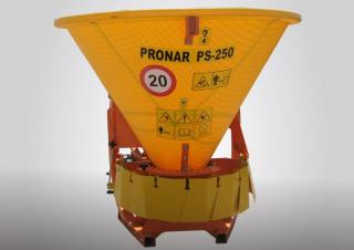 Urządzenia do zimowych robót komunalnych Posypywarki Dołączane rozsiewacze Pronar PS 250