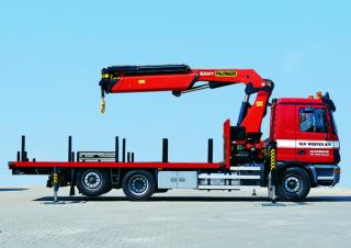 Hydrauliczne żurawie do załadunku Sany SPK 42502 E