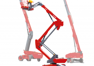 Podnośniki koszowe teleskopowe Kołowe teleskopowe platformy robocze MAGNI HTB41RT