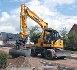 Koparki kołowe Komatsu PW160-8