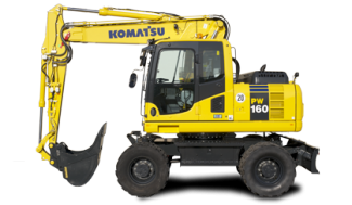 Koparki kołowe Komatsu PW160-8
