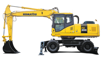 Koparki kołowe Komatsu PW200-7E0